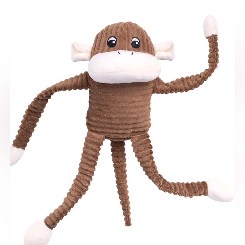 Zippy Paws Spencer the Monkey Large 16โ long with Squeaker New